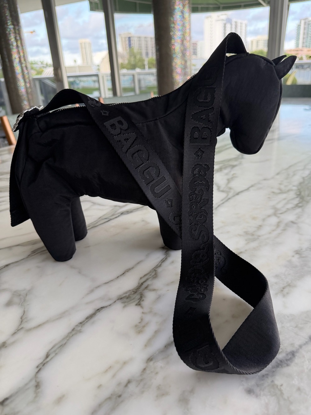 BAGGU × Collina Strada black Horse Bag